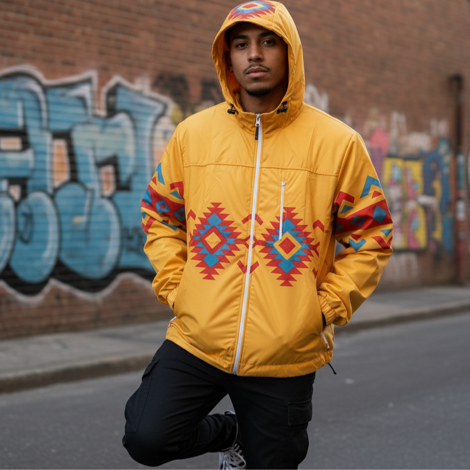 OLDTRIBES™ Sunrise Peaks Windbreaker(Yellow)