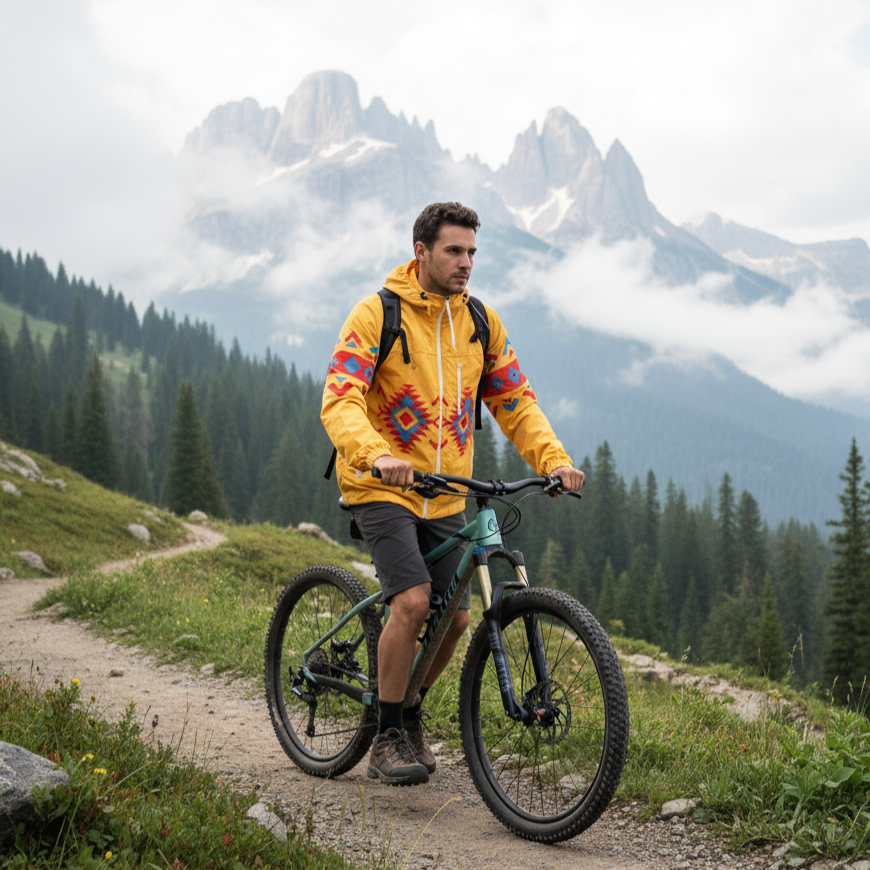 OLDTRIBES™ Sunrise Peaks Windbreaker(Yellow)