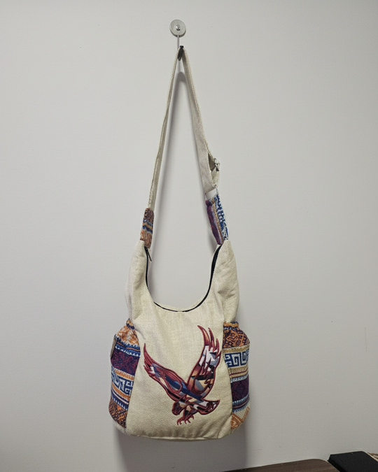 Eagle Spirit Embroidered Crossbody Bag
