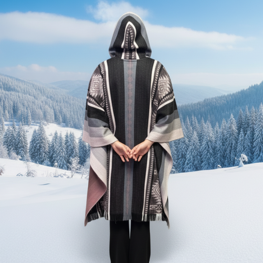 Light Pink Soft Handmade Wool Ponchos