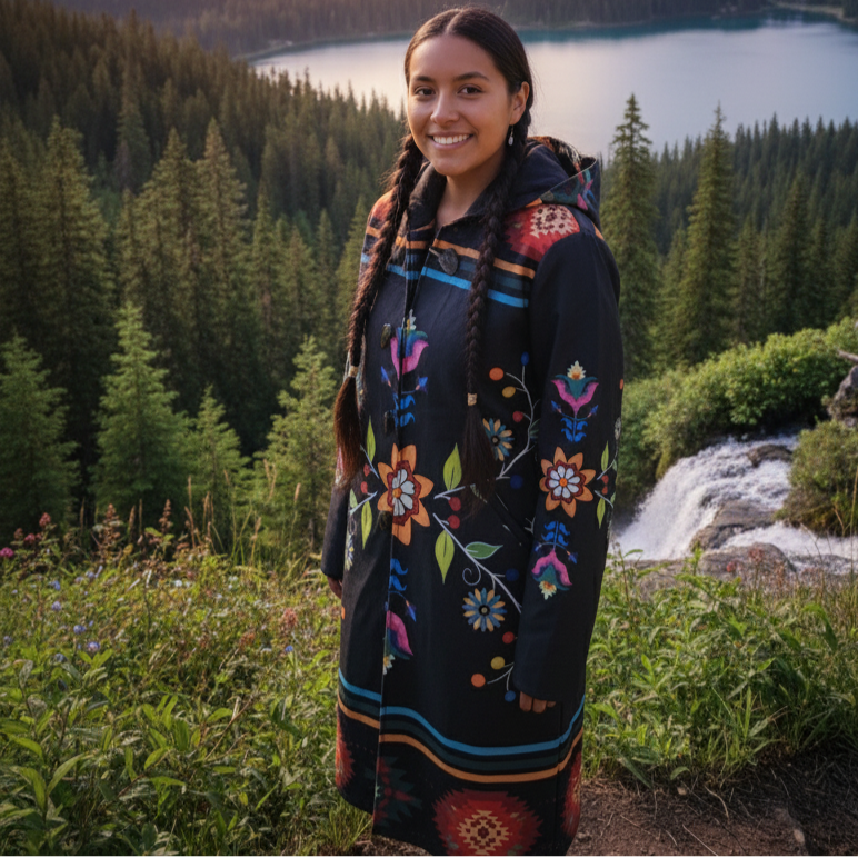 OLDTRIBES™Sacred Bloom long Coat