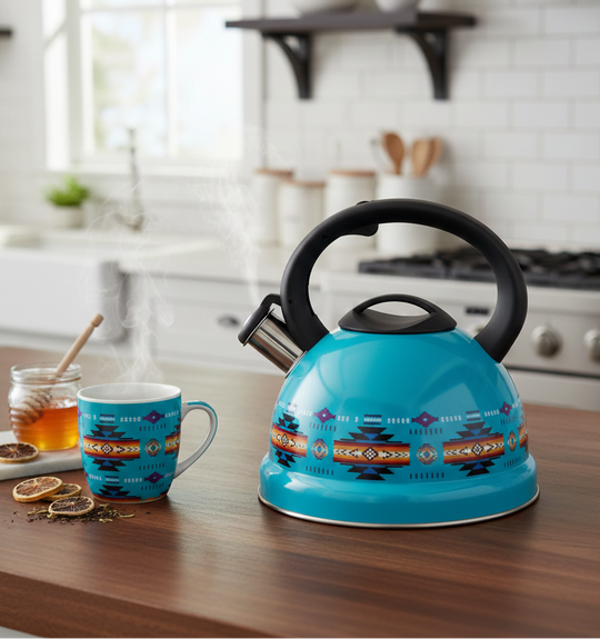 Turquoise 3L Stainless Steel Tea Kettle