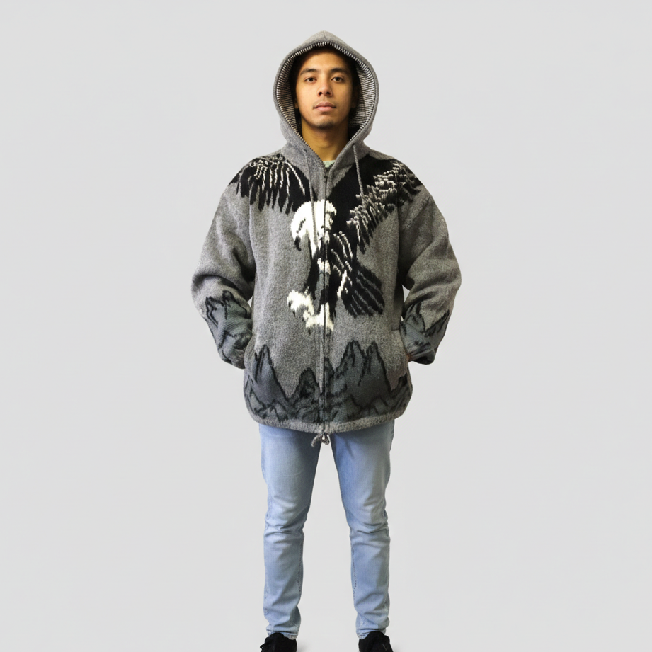 Eagle Unisex Alpaca Sweater
