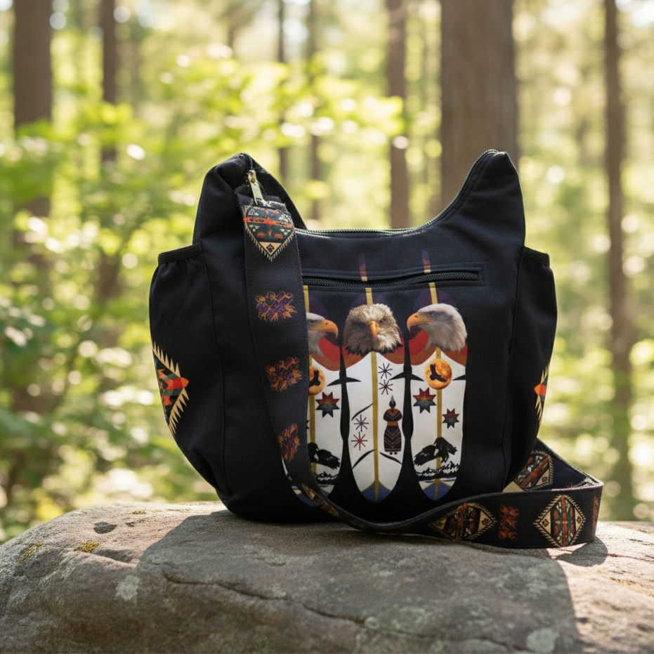 Eagle Feather Crossbody Bag