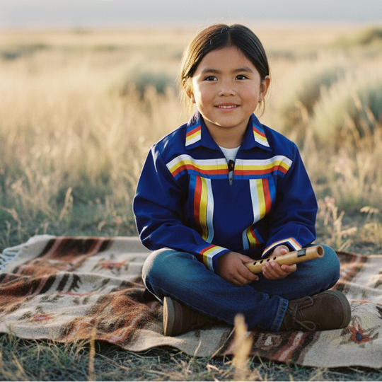 Blue Youth Ribbon shirt