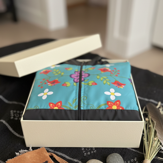 OLDTRIBES™ Turquoise Bloom Windbreaker