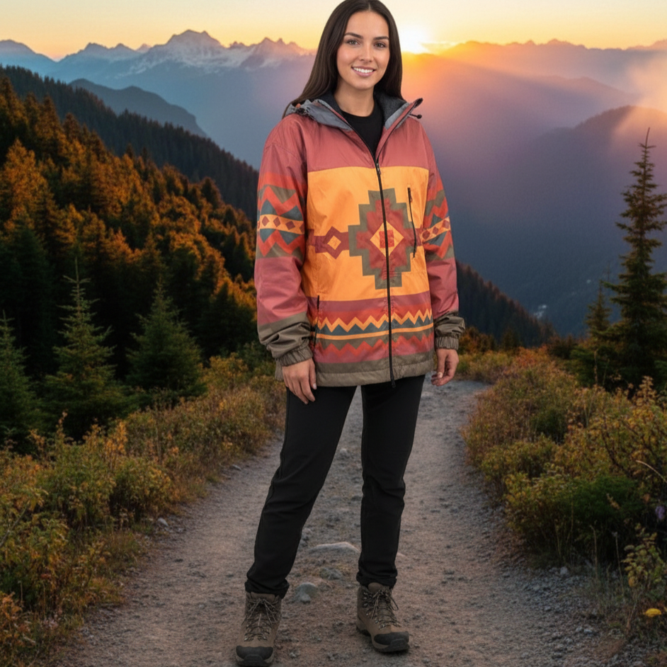 OLDTRIBES™ zigzag Windbreaker