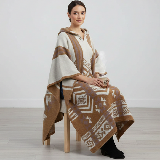 Cider and white Ponchos