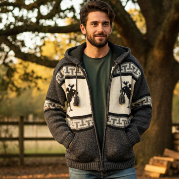 OLDTRIBES™ Sovereign Moose Wool Jacket