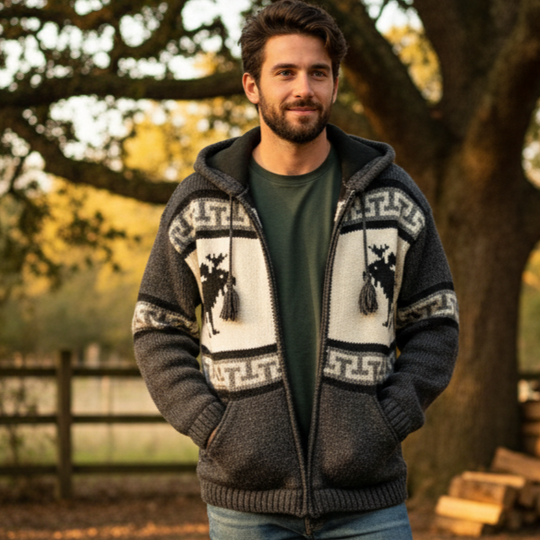 OLDTRIBES™ Sovereign Moose Wool Jacket