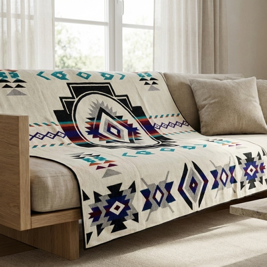 PUNKU (Obsidian & Opal) — ALTURA ’26 Reversible Artisan Throw