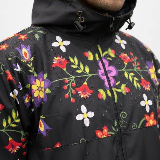 OLDTRIBES™ Midnight Bloom Windbreaker