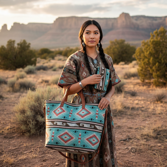 Sac fourre-tout turquoise