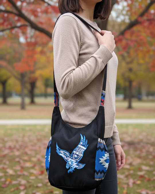 Eagle Spirit Embroidered Crossbody Bag