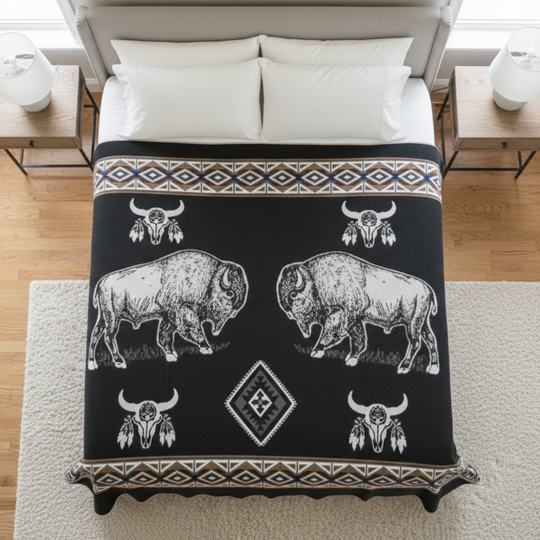 OLDTRIBES™ Spirit of the Great Plains Alpaca Blanket