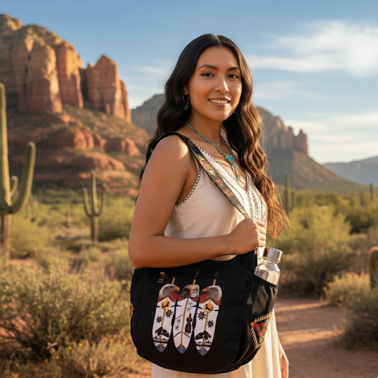 Eagle Feather Crossbody Bag