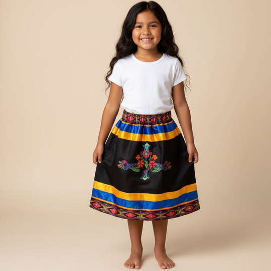 OLDTRIBES™ Infants Floral Ribbon Sk