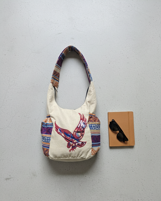 Eagle Spirit Embroidered Crossbody Bag