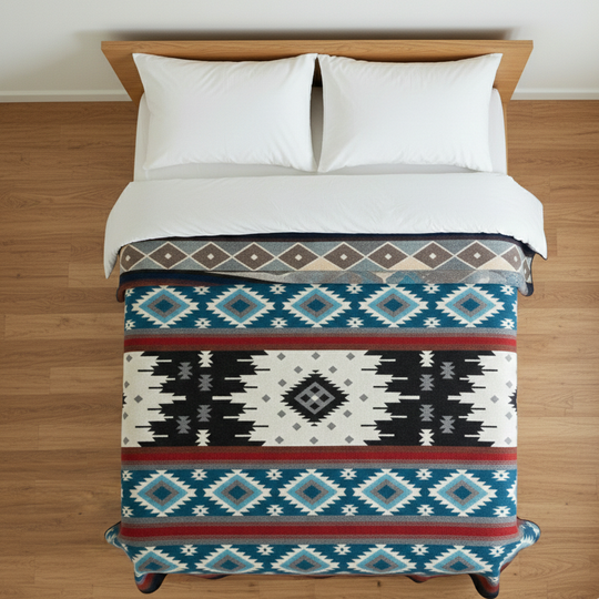 OLDTRIBES™ Four Directions Pattern Alpaca Blanket
