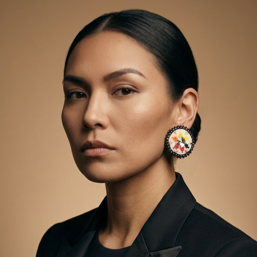 Beaded Halo Studs