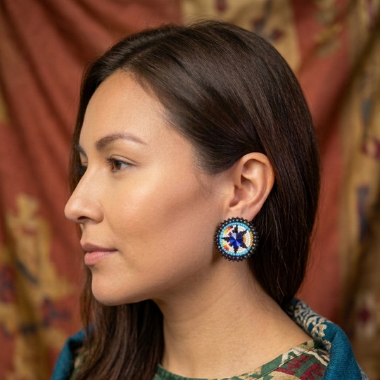 Beaded Halo Studs