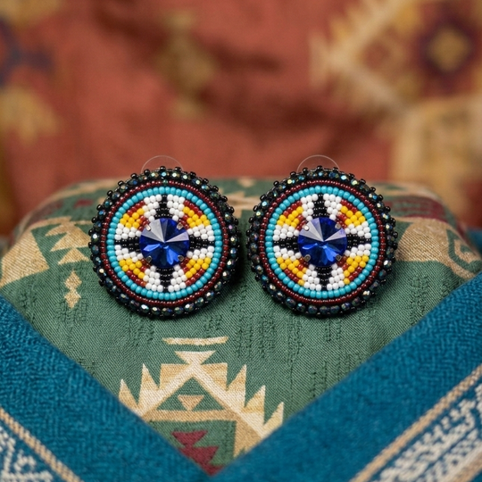 Beaded Halo Studs