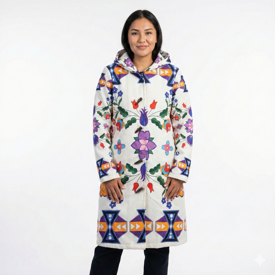 OLDTRIBES™  Artic Flowers Long Coat