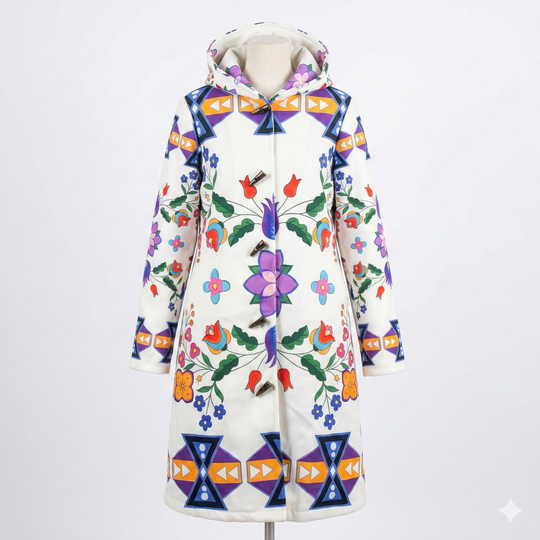 OLDTRIBES™  Artic Flowers Long Coat