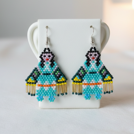 OldTribes™ American Kachina Doll Girl Woman Turquoise