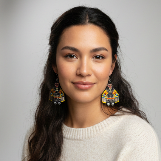 OldTribes™ American Kachina Doll Girl Woman Grey