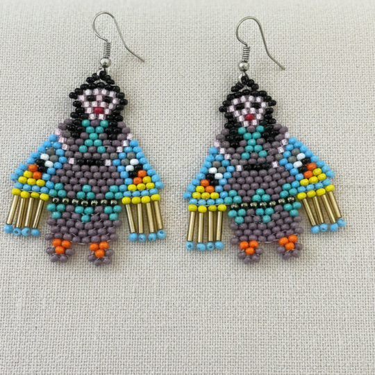 OldTribes™ American Kachina Doll Girl Woman Purple & Turquoise