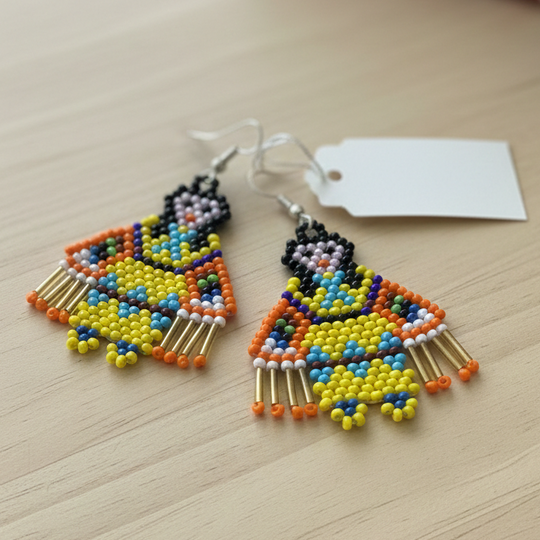 OldTribes™ American Kachina Doll Girl Woman (Yellow)