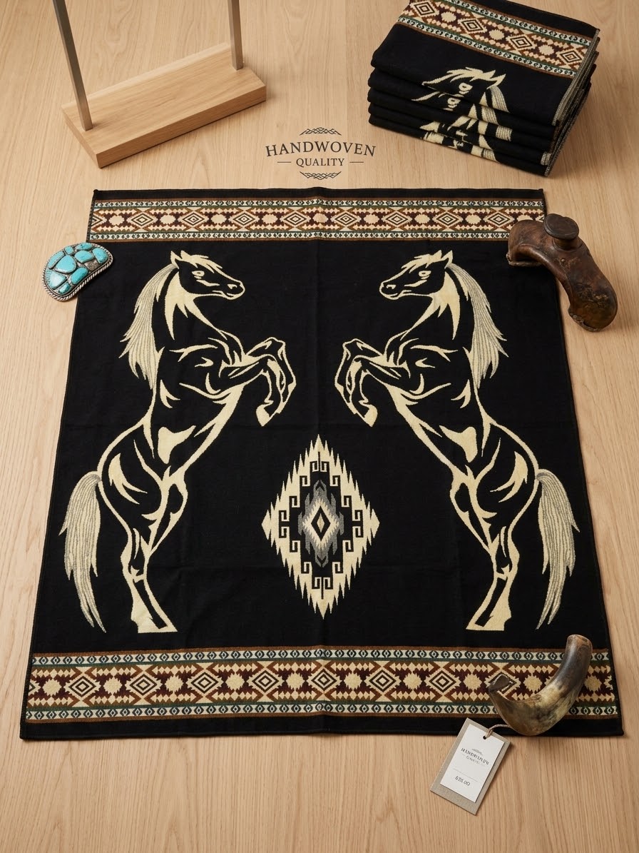 OLDTRIBES™ Gallant Horses Wool (Reversible)