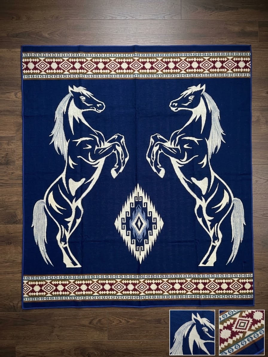 OLDTRIBES™ Gallant Horses Wool (Reversible)
