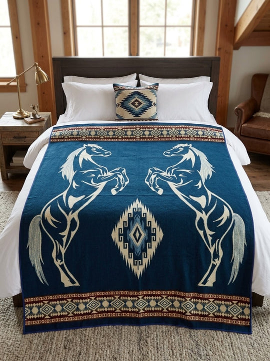 OLDTRIBES™ Gallant Horses Wool (Reversible)