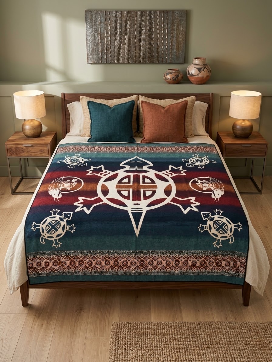 OLDTRIBES™ Turtle Island Alpaca Blanket