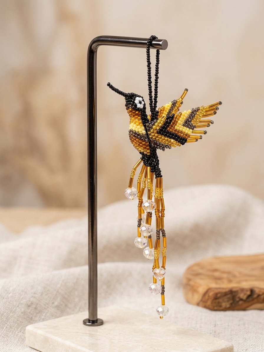 Colibri perlé pêche