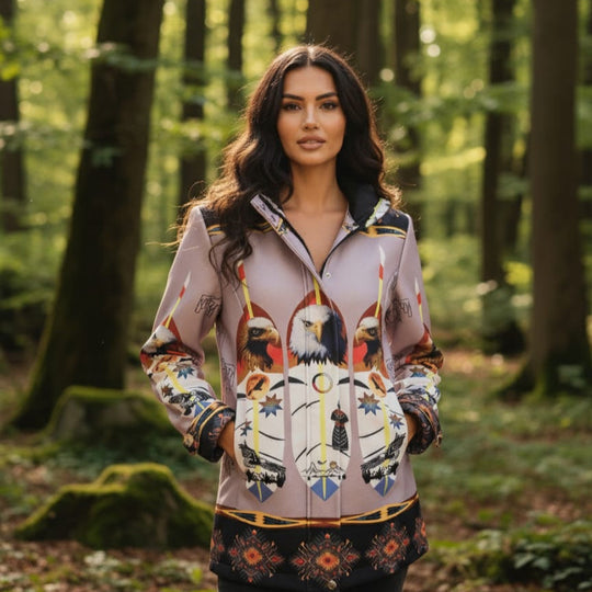 Soft purple Eagle 3/4-Length Coat