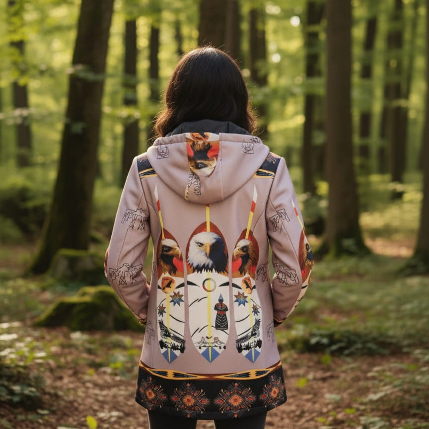 Soft purple Eagle 3/4-Length Coat