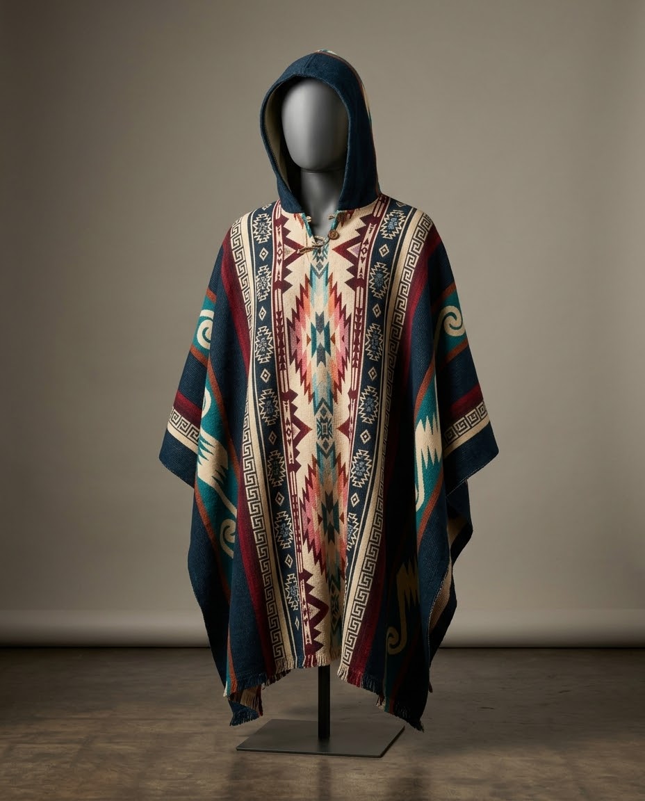 Tribal HandMade Wool Poncho