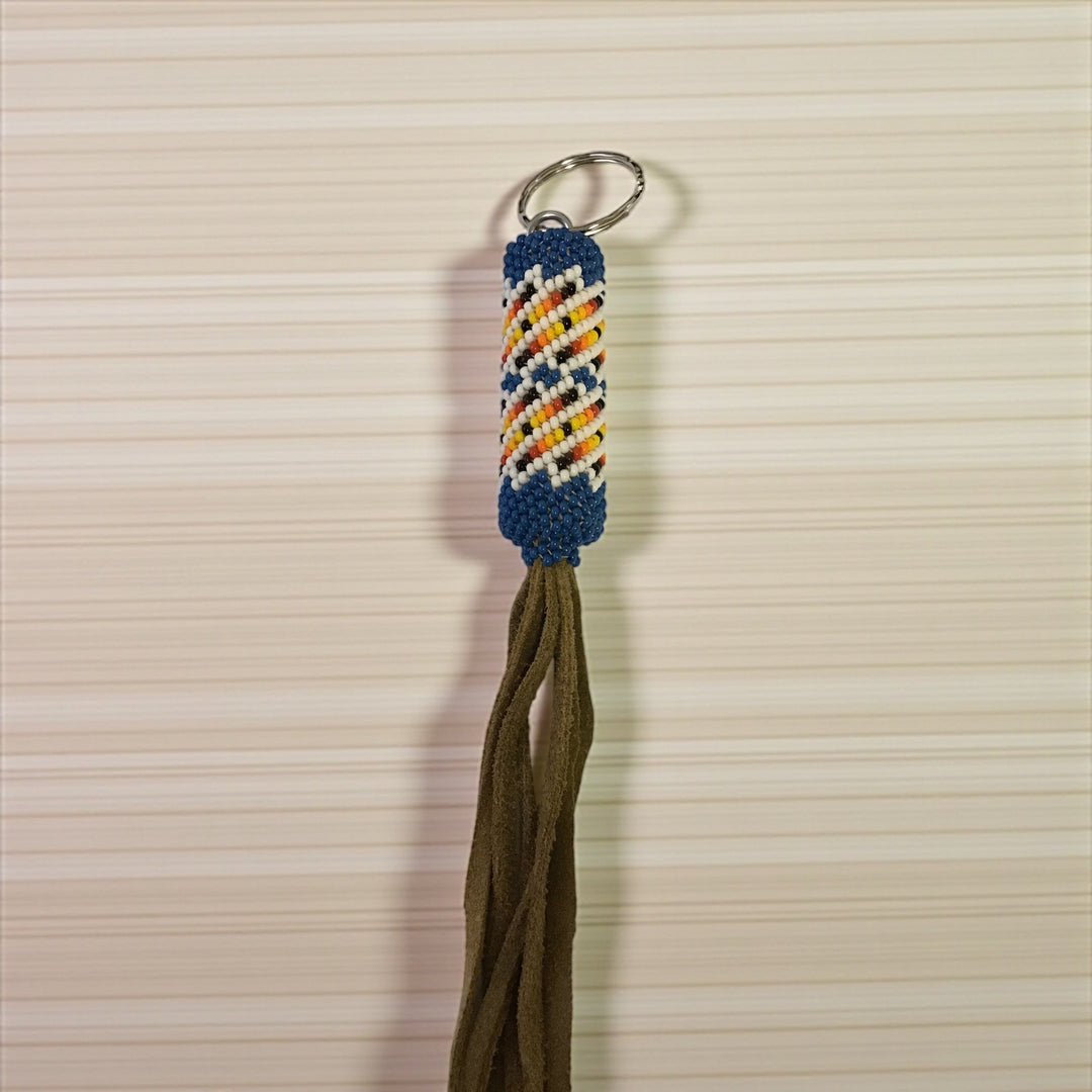OLDTRIBES™ Blue Handcrafted Beaded Keychain