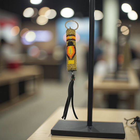 OLDTRIBES™ Golden Handcrafted Beaded Keychain