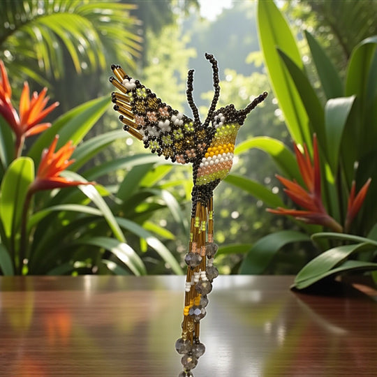 Colibri perlé vert fluo