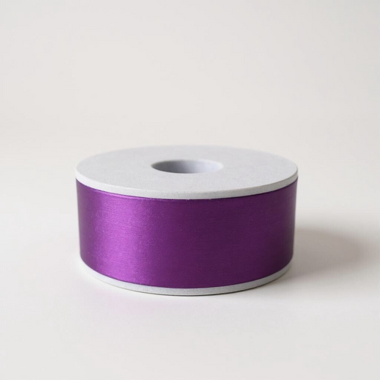 Satin Ribbon Double Face-Purple- 3.8 cm Wide