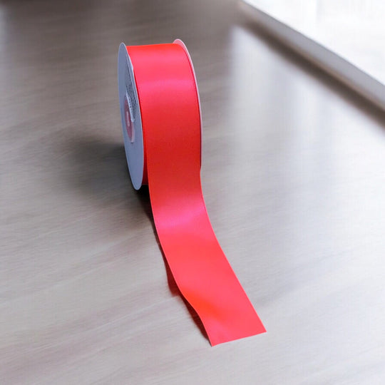 Satin Ribbon Double Face- Orange- 3.8 cm Wide