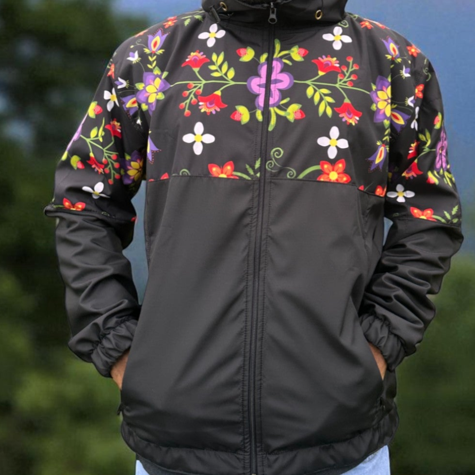 OLDTRIBES™ Midnight Bloom Windbreaker