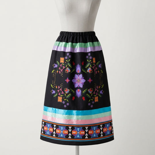 Sacred Bloom Ribbon Skirt