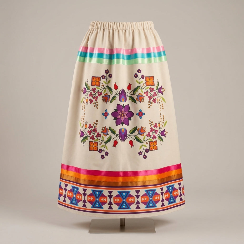 Sacred Bloom Ribbon Skirt