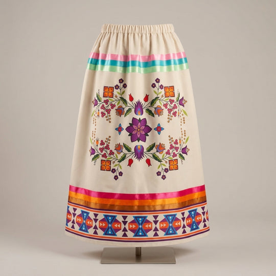 Sacred Bloom Ribbon Skirt