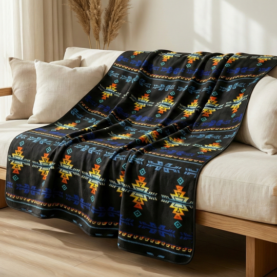 OLDTRIBES™ Embers of the Four Winds Alpaca Blanket